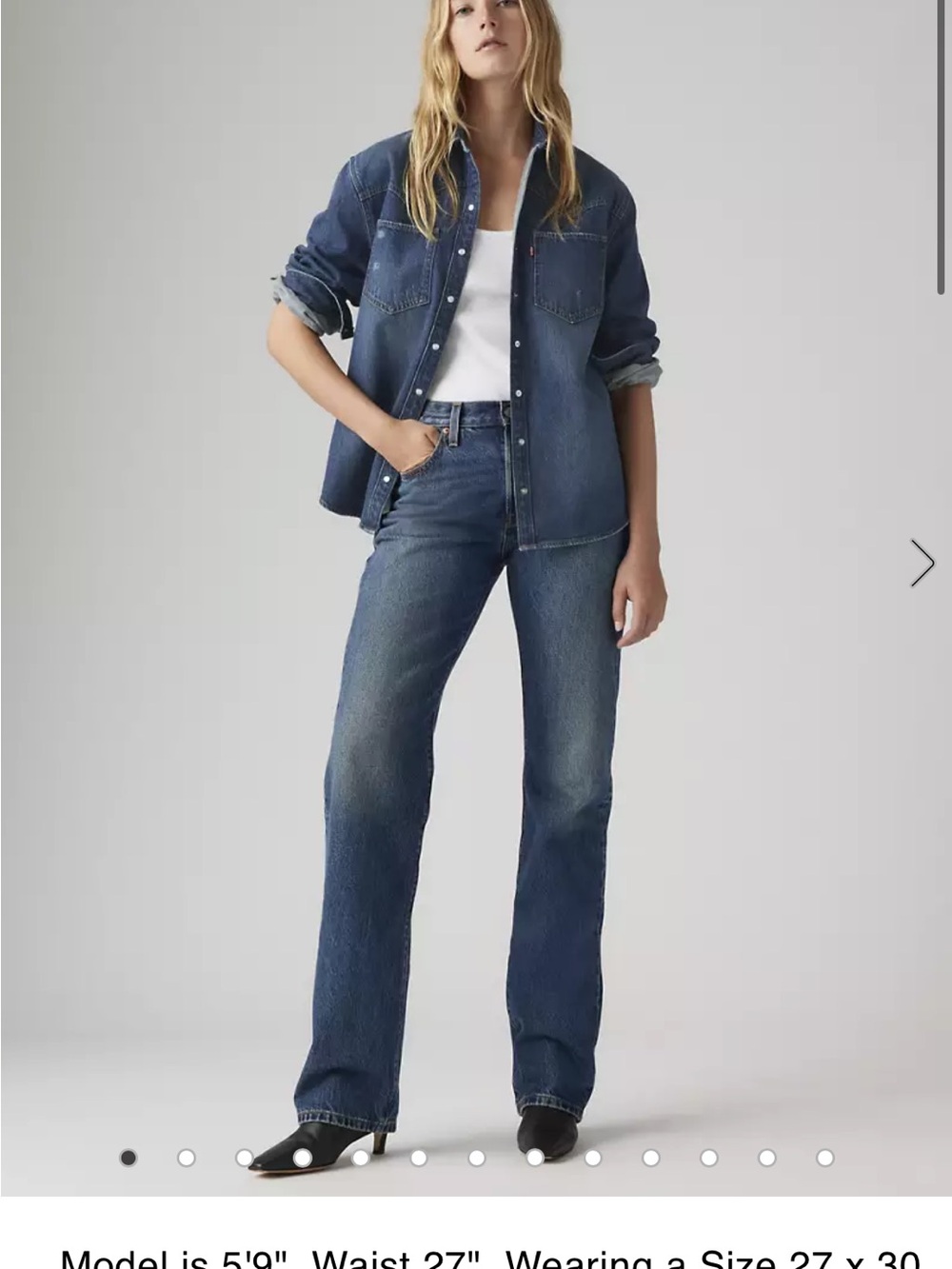 NWT Levi’s 501 90s jeans, flash full 23 x 30
